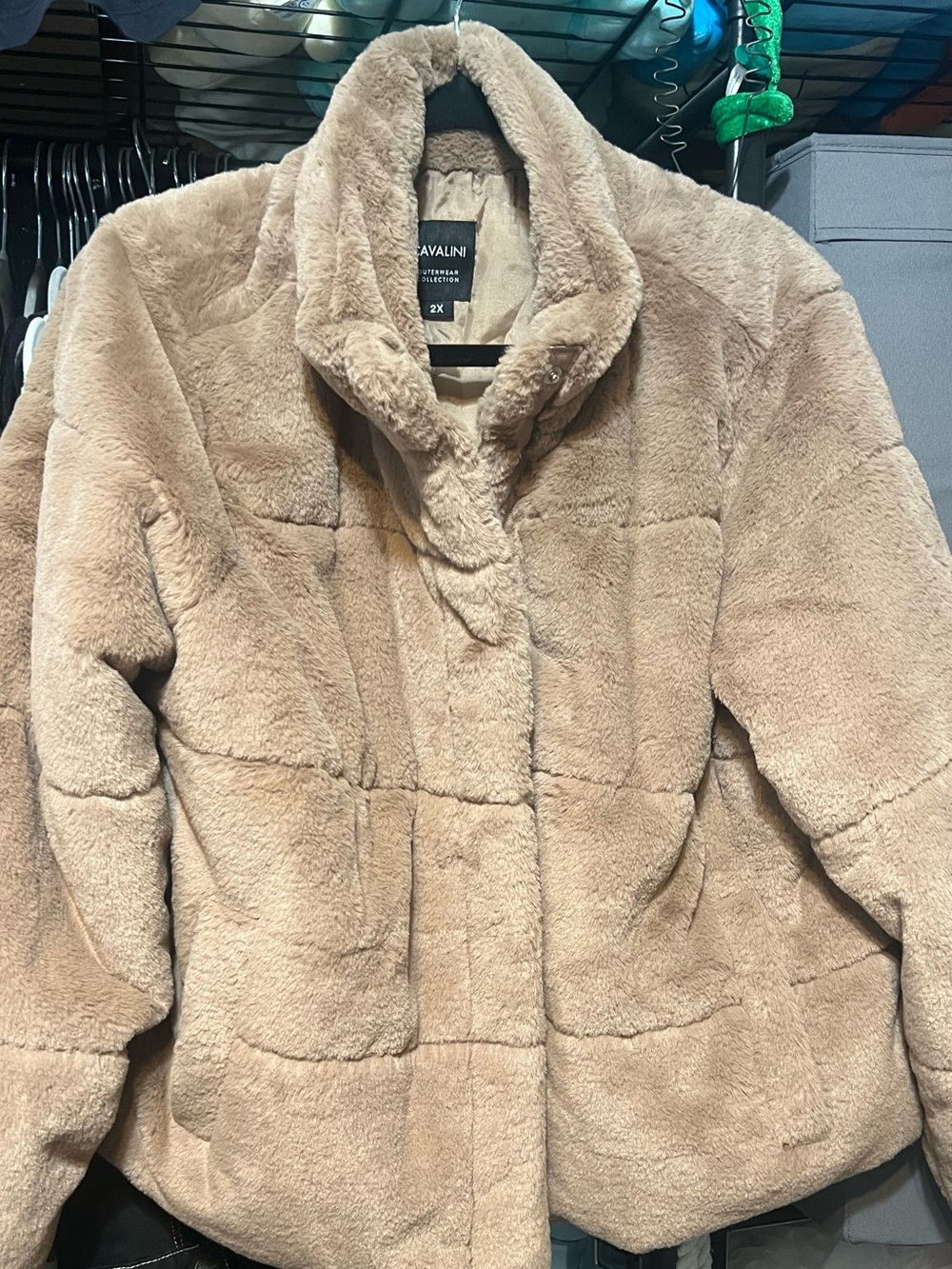 Cavalini Plush Beige Teddy Jacket